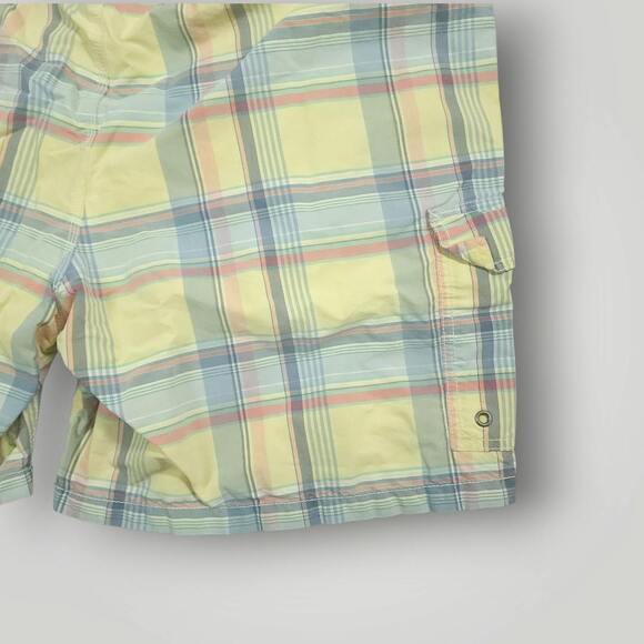 Polo Ralph Lauren Swim Trunks Shorts Mens L Vtg 90s Cargo Drawstring Mallcore - Picture 12 of 13